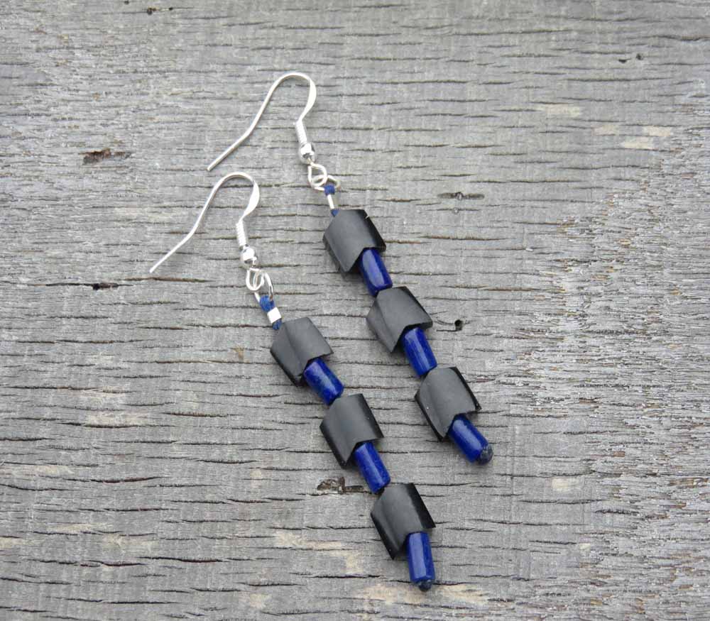 Onyx Arrow Stack Earrings A